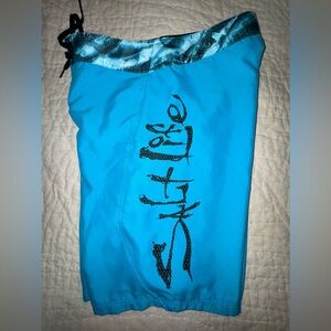 🏄 Salt Life SLX-QD Men’s Board Shorts Swim Trunks Blue Turquoise Size 30 (S)